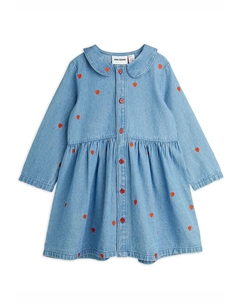 Платье из денима HEARTS DRESS, синий Mini rodini