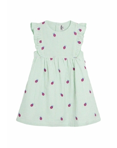 Повседневное платье REGULAR FIT EMBROIDERED, зеленый Jojo maman bébé