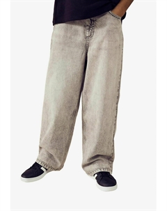 Мешковатые джинсы SUPER-WIDE, серый Next