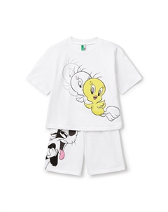 Пижама LOONEY TUNES SET, белый United colors of benetton