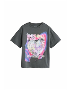 Футболка с принтом, серый Next