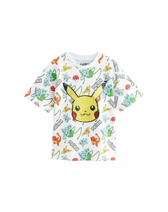 Футболка с принтом POKÉMON SEQUIN, белый Next
