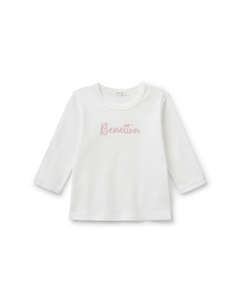 Футболка с длинным рукавом, белый United colors of benetton