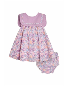 Повседневное платье REGULAR FIT JUNGLE FLORAL SAILOR FRONT, сиренево-фиолетовый Jojo maman bébé