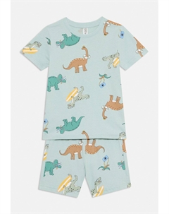 Пижама PYJAMA TEE SHORTS VEHICLE BOATS DINO SET, светло-голубой Lindex