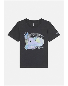 Футболка с принтом CHUCK AND FRUIT, антрацит Converse