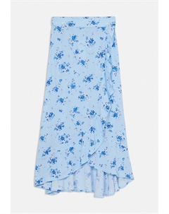 Юбка с запахом SKIRT MIDI WITH WRAP, светло-голубой Lindex