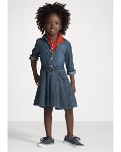 Платье из денима DRESSES, синий Polo ralph lauren