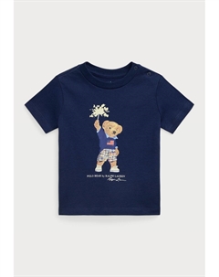 Футболка с принтом POLO BEAR COTTON JERSEY TEE, синий Polo ralph lauren
