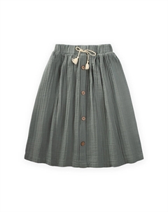 Юбка-колокол, металлик зеленый Cigit