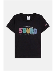 Футболка с принтом WITH GRAPHICS, черный Champion