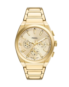 Часы с хронографом EVERETT, золотой Fossil