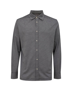 Двухцветная хлопковая рубашка Canali