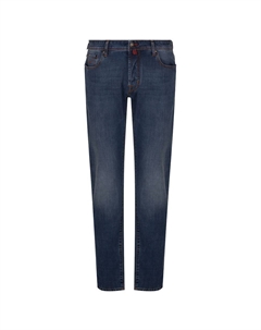 Синие хлопковые джинсы и брюки Jacob cohen