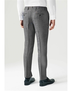 Брюки SLIM FIT TEXTURED CHECK, серый Next