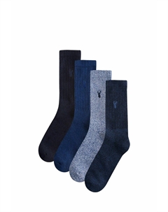 Носки STAG EMBROIDERED 4 PACK, синий Next