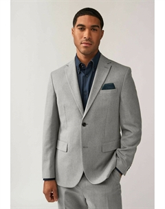 Элегантный пиджак TEXTURED REGULAR FIT, серый Next