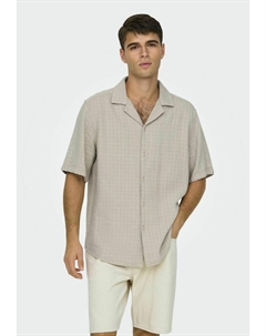 Рубашка ONSLATHAM RESORT, бежевый Only & sons