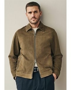 Кожаная куртка REGULAR FIT, коричневый Next