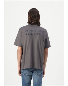 Рубашка с принтом OVERSIZED, серый Tom tailor denim