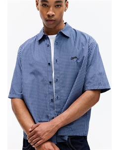 Рубашка SHORT SLEEVE CHECK STWD, синий Pull & bear