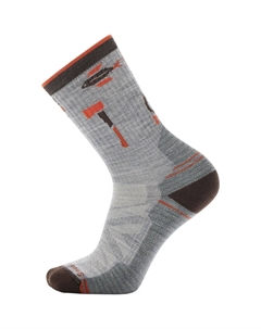Легкие походные носки с амортизацией Camp Gear Crew, серый Smartwool