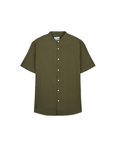 Рубашка CAMICIA COREANA MISTO LINO, темно-зеленый Calliope