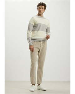 Свитер GIROCOLLO A RIGHE, пятнистый серый Calliope