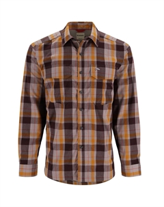 Теплая рубашка с длинным рукавом, цвет dolomite logan plaid Simms