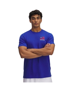 Футболка с принтом на груди слева Freedom, мультиколор Under armour