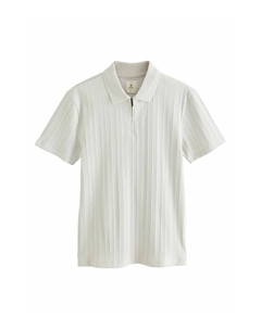 Поло TEXTURED, светло-серый Next