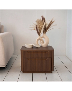 Прикроватная тумба с округлыми краями каштановый Laredoute