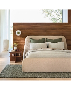 Кровать с основанием Steen бежевый La redoute interieurs