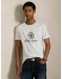 Футболка с короткими рукавами и логотипом белый Polo ralph lauren