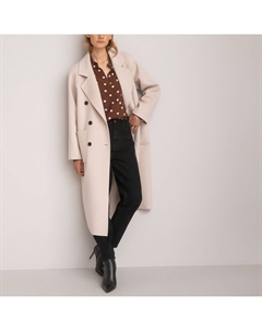 Пальто оверсайз из шерстяного микса Signature MARTIAL белый Laredoute