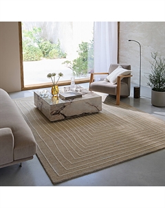 Ковер ручной работы вышитая шерсть Ikar бежевый Am.pm.