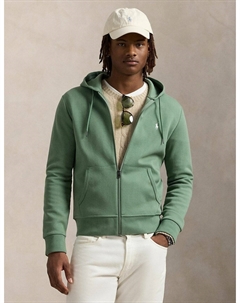 Толстовка на молнии с капюшоном из двойного трикотажа зеленый Polo ralph lauren