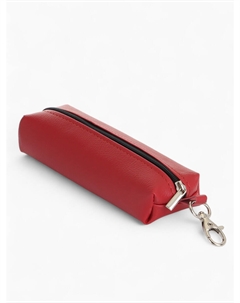 Ключница карманная на молнии, длина 16 см, кольцо, карабин, цвет красный Nobrand