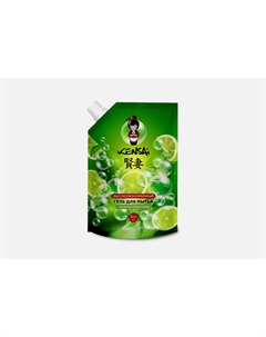 Гель для мытья посуды, овощей, фруктов, детских принадлежностей С ароматом лайма, сменный блок 800 мл Kensai