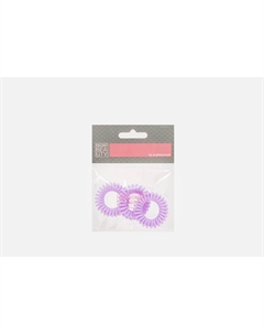 Резинки для волос фиолетовые Пружина DBR22 3 шт Dewal