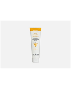 Солнцезащитный увлажняющий крем для лица SPF 30 Multi Protection Sun Cream 100 мл Aravia professional