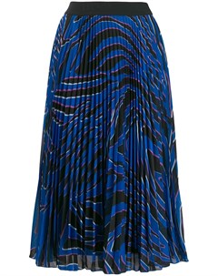 Escada sport плиссированная юбка с принтом 46 синий Escada sport