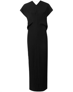 Poiret длинное платье с короткими рукавами 38 черный Poiret