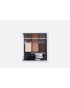 Универсальный набор для стилизации бровей Eyebrow cream & powder 7.23 г Shinewell