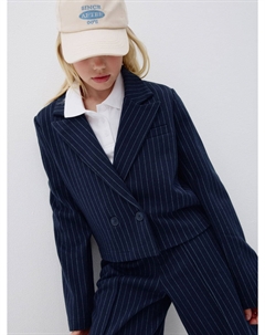 Укороченный жакет в полоску для девочек Sela