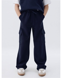 Школьные брюки карго из трикотажа для девочек Sela