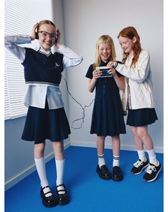 Вязаный жилет в стиле преппи для девочек Sela