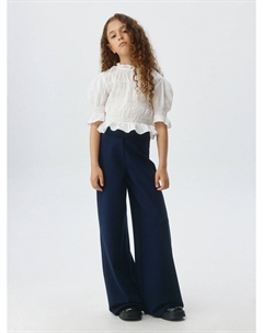 Широкие школьные брюки для девочек Sela