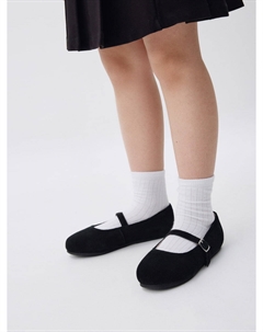 Туфли Мэри Джейн из натуральной замши для девочек Sela