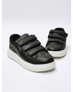 Кожаные кеды на липучках детские Sela